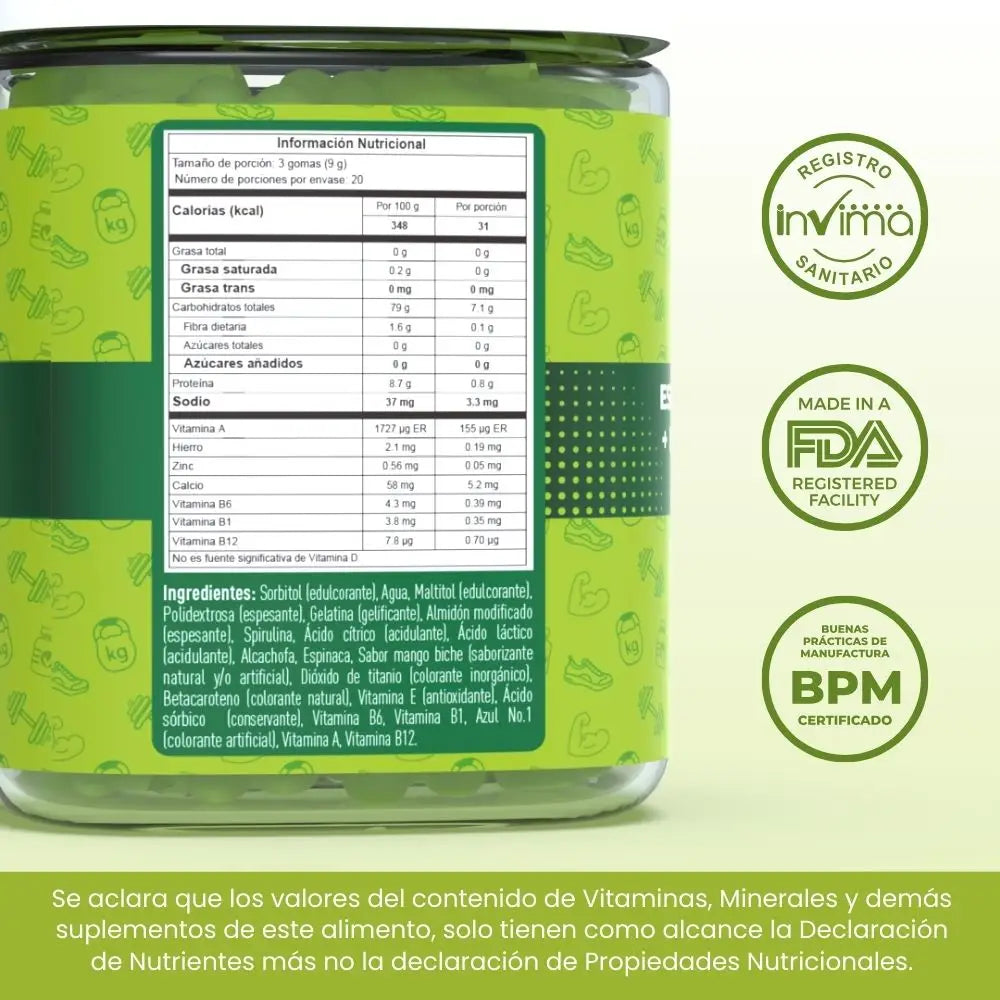 Green Fit (60 Gomitas)